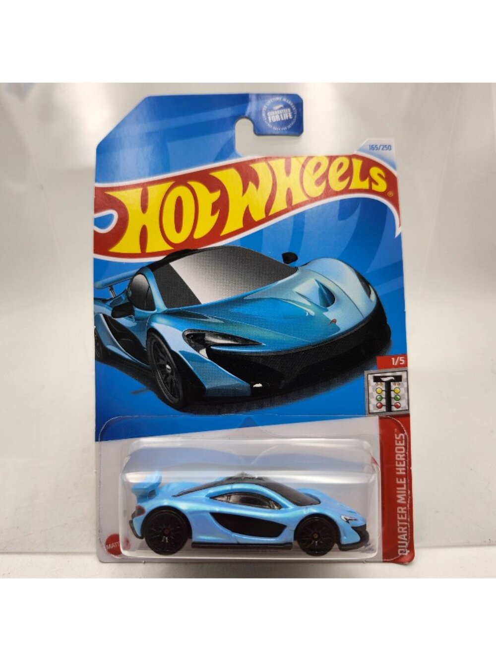 Hot Wheels McLaren P1 2024 Quarter Mile Heroes Light Blue 1/5 165/250